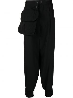Pantaloni con tasche Yohji Yamamoto nero