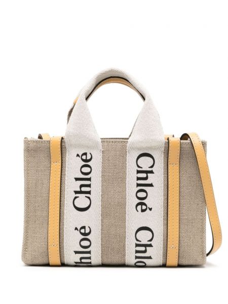 Τσάντα shopper Chloé μπεζ