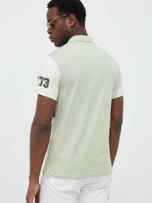 Tricou polo din bumbac Pepe Jeans verde