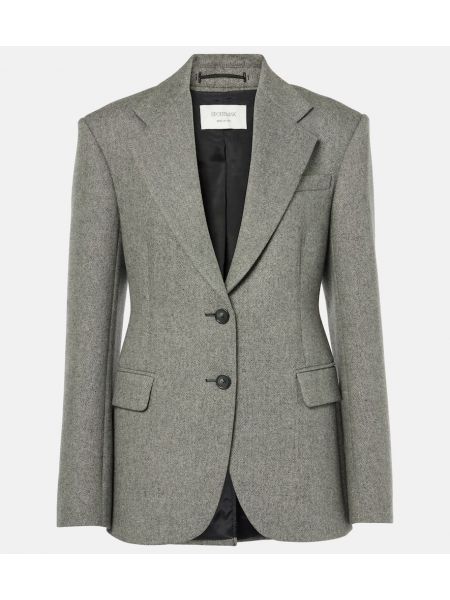 Tüvit yün blazer Sportmax gri