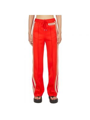 Spodnie sportowe w paski Paco Rabanne czerwone