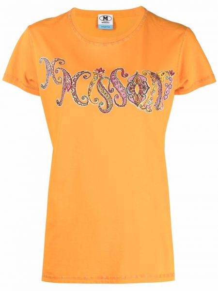 Camiseta con estampado M Missoni naranja