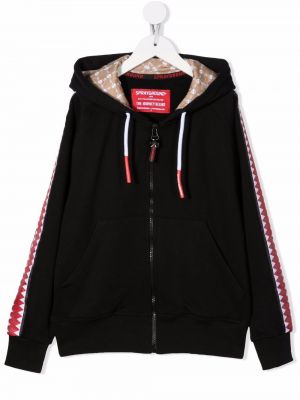 Brodert hettegenser for jenter Sprayground Kid svart