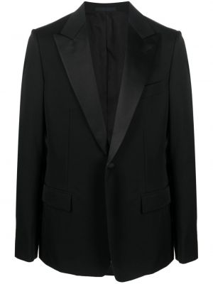 Volnena ukrojena obleka Lanvin črna