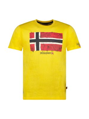 Tričko s krátkými rukávy Geographical Norway žluté