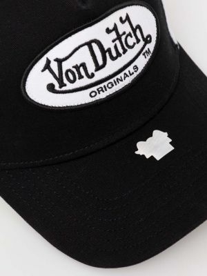 Чорна кепка з аплікацією Von Dutch