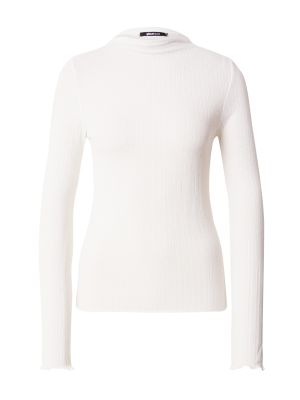 Пуловер slim Gina Tricot бяло