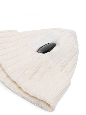 Bonnet en laine C.p. Company blanc