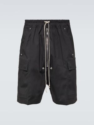 Shorts en coton Rick Owens noir
