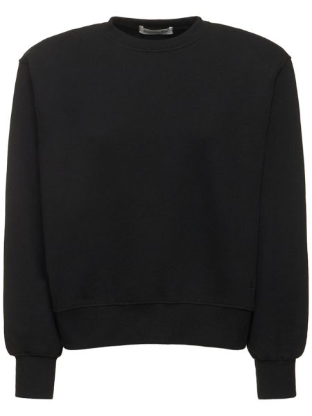 Jersey pamuk sweatshirt The Frankie Shop siyah