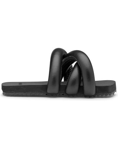 Kožené sandály z imitace kůže Yume Yume černé