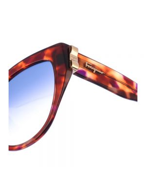 Okulary przeciwsłoneczne Salvatore Ferragamo brązowe