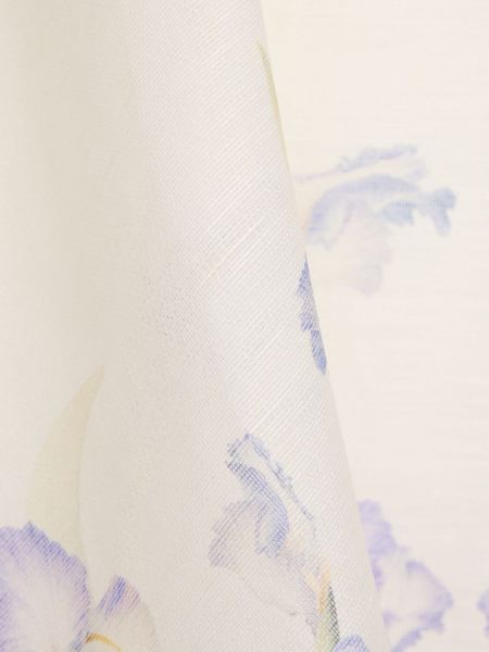 Hodvábne ľanové mini šaty Zimmermann