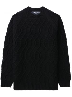 Vilnonis megztinis Comme Des Garçons Homme juoda