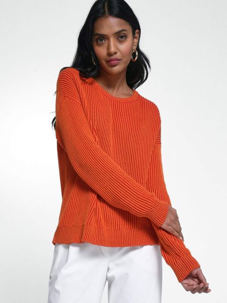 Хлопковый свитер St.emile оранжевый
