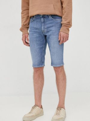 Pamut farmer rövidnadrág Tommy Hilfiger - kék