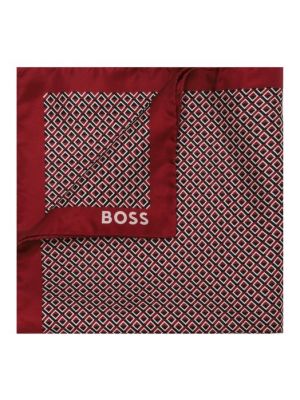Шелковый платок Boss красный