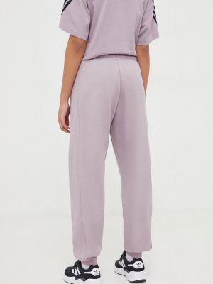 Pantaloni sport cu croială lejeră Adidas violet