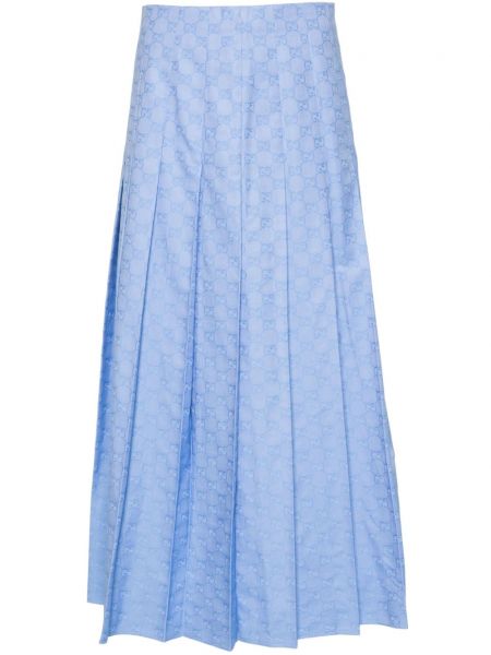Midi sukně Gucci modré
