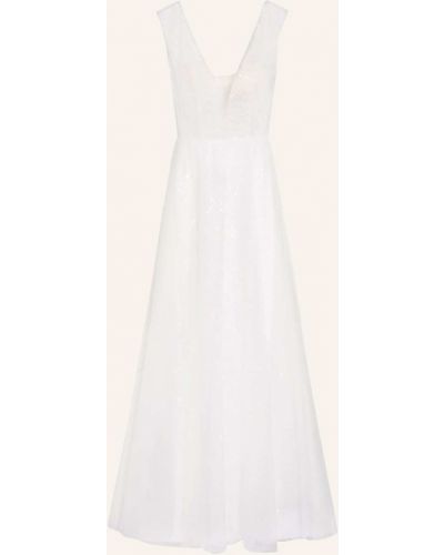 Sukienka wieczorowa z cekinami Unique biała