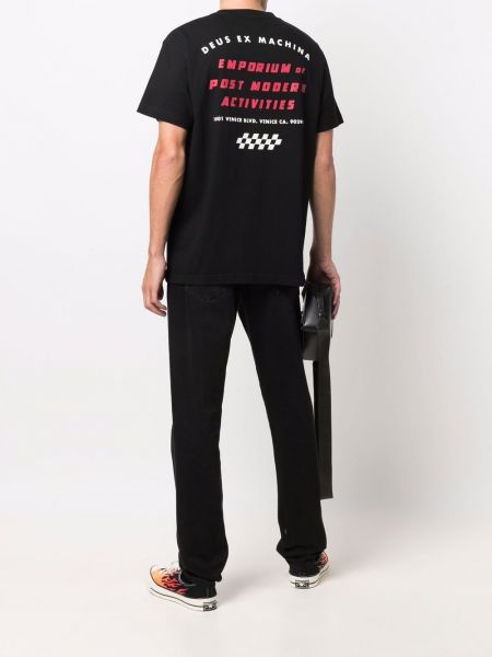 Camiseta de cuello redondo Deus Ex Machina negro