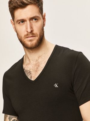 Тениска с дълъг ръкав Calvin Klein Underwear черно