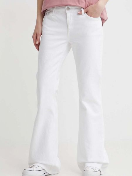 Blugi cu talie înaltă Tommy Jeans alb
