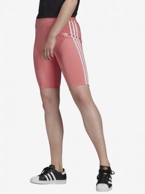 Pantaloni scurți din poliester Adidas Originals - roz