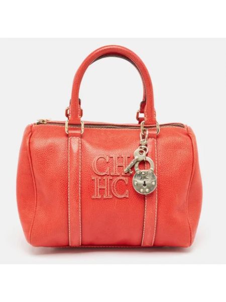 Bolso satchel de cuero Carolina Herrera Pre-owned