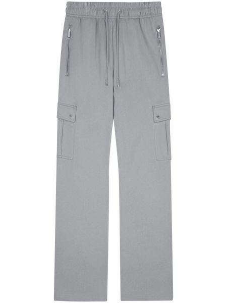 Pantalon cargo en coton avec poches Team Wang Design gris