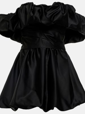 Szatén mini ruha Jonathan Simkhai fekete