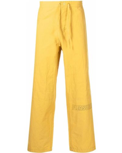 Kalhoty Pleasures, žlutá