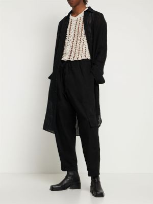 Bavlněné cargo kalhoty Yohji Yamamoto