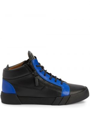 Deri sneaker Giuseppe Zanotti siyah