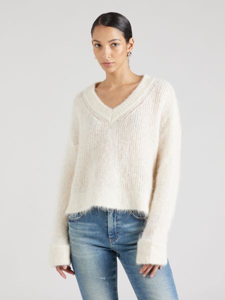 Пуловер American Vintage бяло