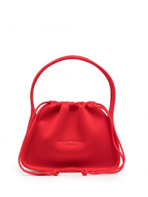 Βαμβακερή τσάντα ώμου Alexander Wang κόκκινο