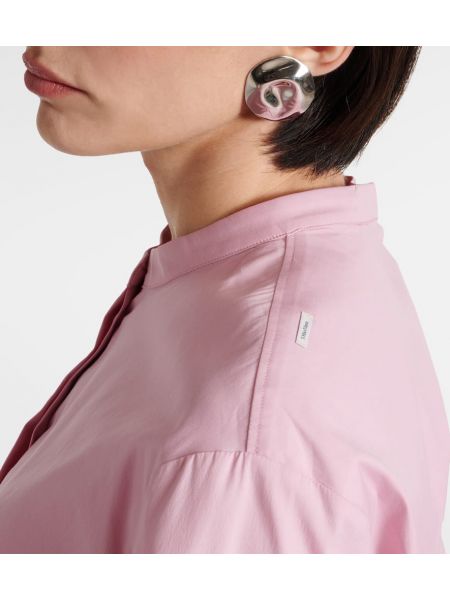 Βαμβακερό πουκάμισο 's Max Mara ροζ