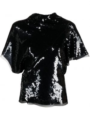 T-shirt con paillettes Rick Owens nero