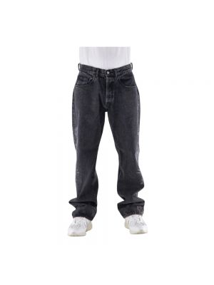 Czarne jeansy relaxed fit Aries