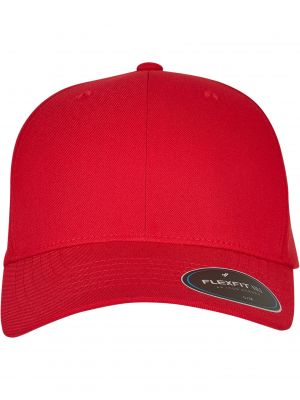 Kepurė su snapeliu Flexfit raudona