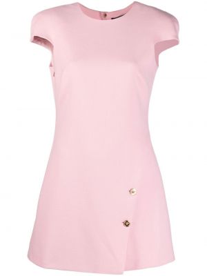 Мини рокля с копчета Versace розово