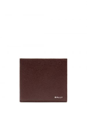 Usnjena denarnica s potiskom Bally rjava