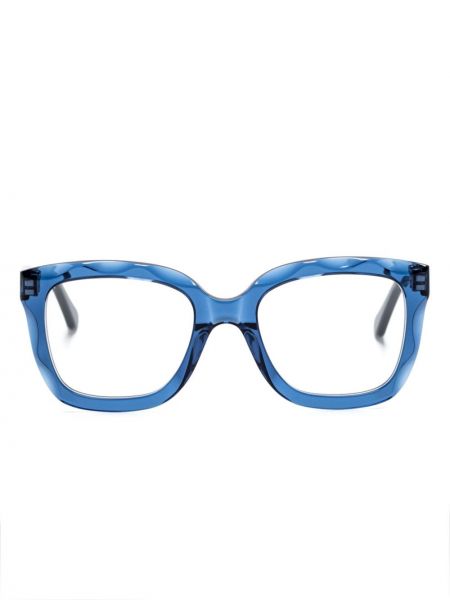 Ochelari cu imprimeu geometric Chloé Eyewear albastru