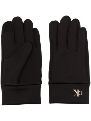 Rękawiczki z nadrukiem wsuwane Calvin Klein Jeans czarne