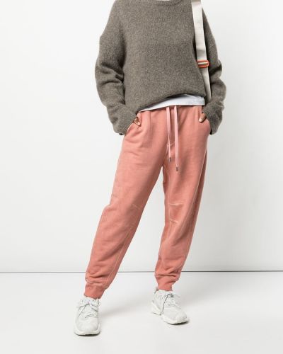 Pantalones de chándal ajustados Veronica Beard rosa