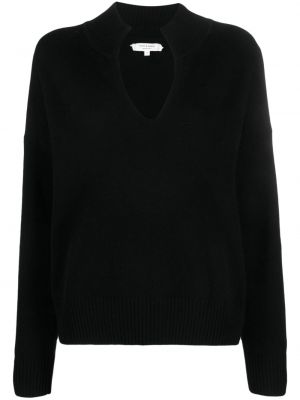 Džemper od kašmira s v-izrezom Chinti & Parker crna