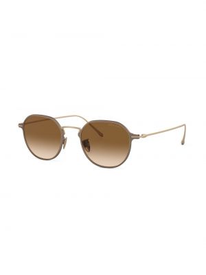 Okulary przeciwsłoneczne z nadrukiem Giorgio Armani złote