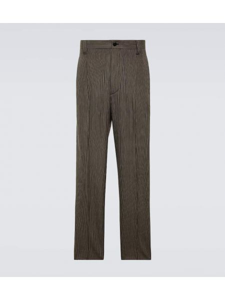 Pantaloni dritti di lana Visvim grigio