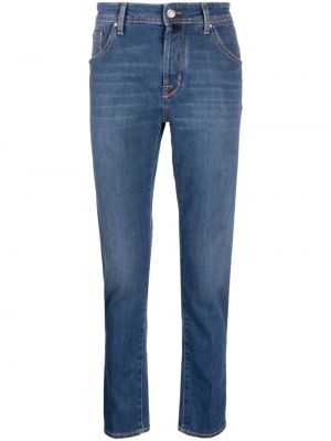 Slim fit skinny fit-jeans Jacob Cohën blå