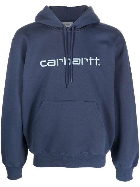 Brodert hettegenser Carhartt Wip blå